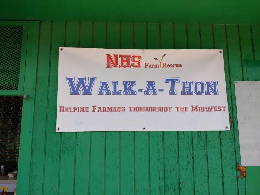 Science teacher Hollly Westad organized the Walk-a-Thon to raise money for farmers thoughout the midwest.