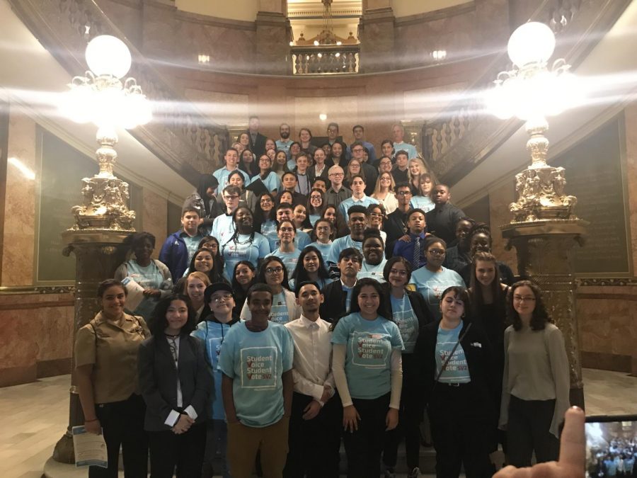 CYC students from around the state gathered at Lobby Day at the state capital last spring.