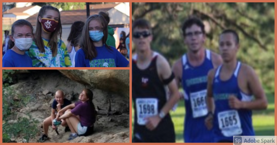 Kelli Martin (In the middle of top left photo), Katherine Fromuth (Far right of bottom left photo), and Daniel Padilla (Far right #1665 of photo on the right)