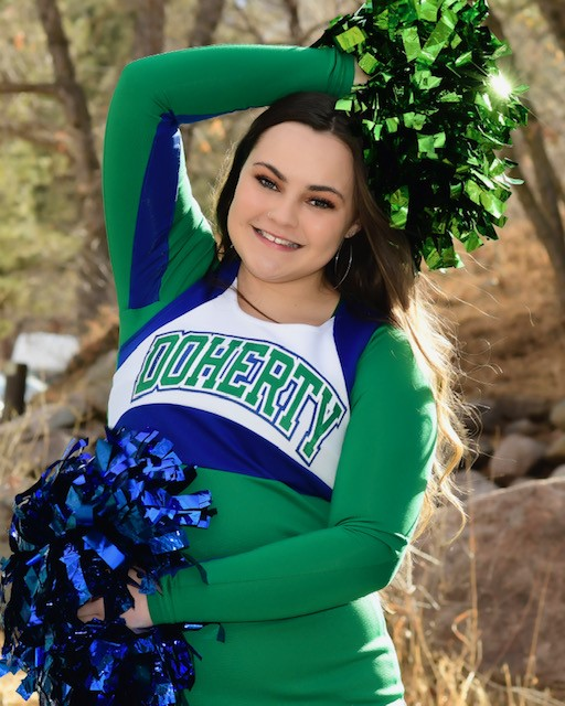 Kendall finished her career at Doherty on the cheer team.