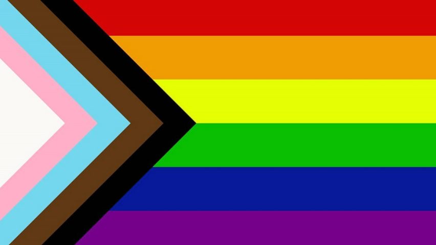 LGBTQ+ Pride flag.