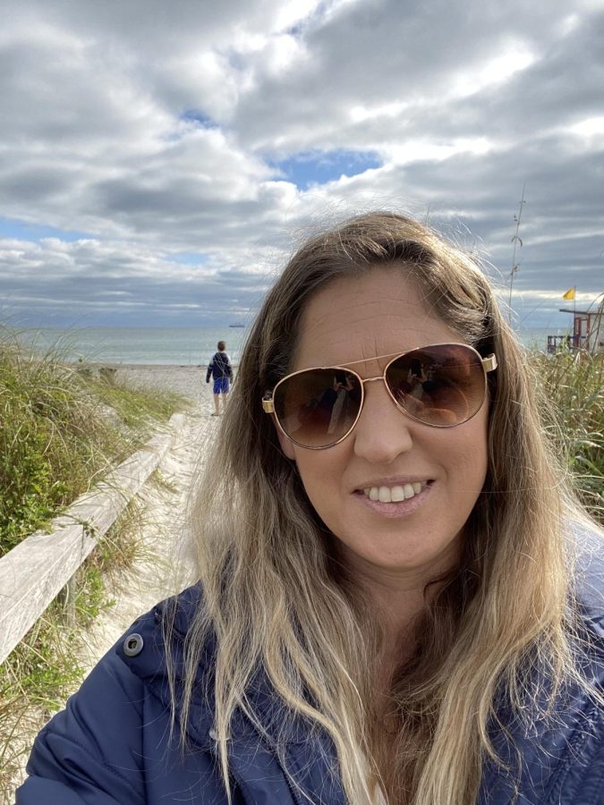 Julie Attias at the beach. This year the former Air Academy staff member found a new home in Sparta. 