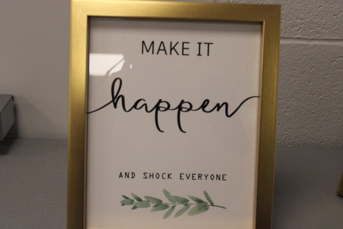 Make it happen motivational poster.