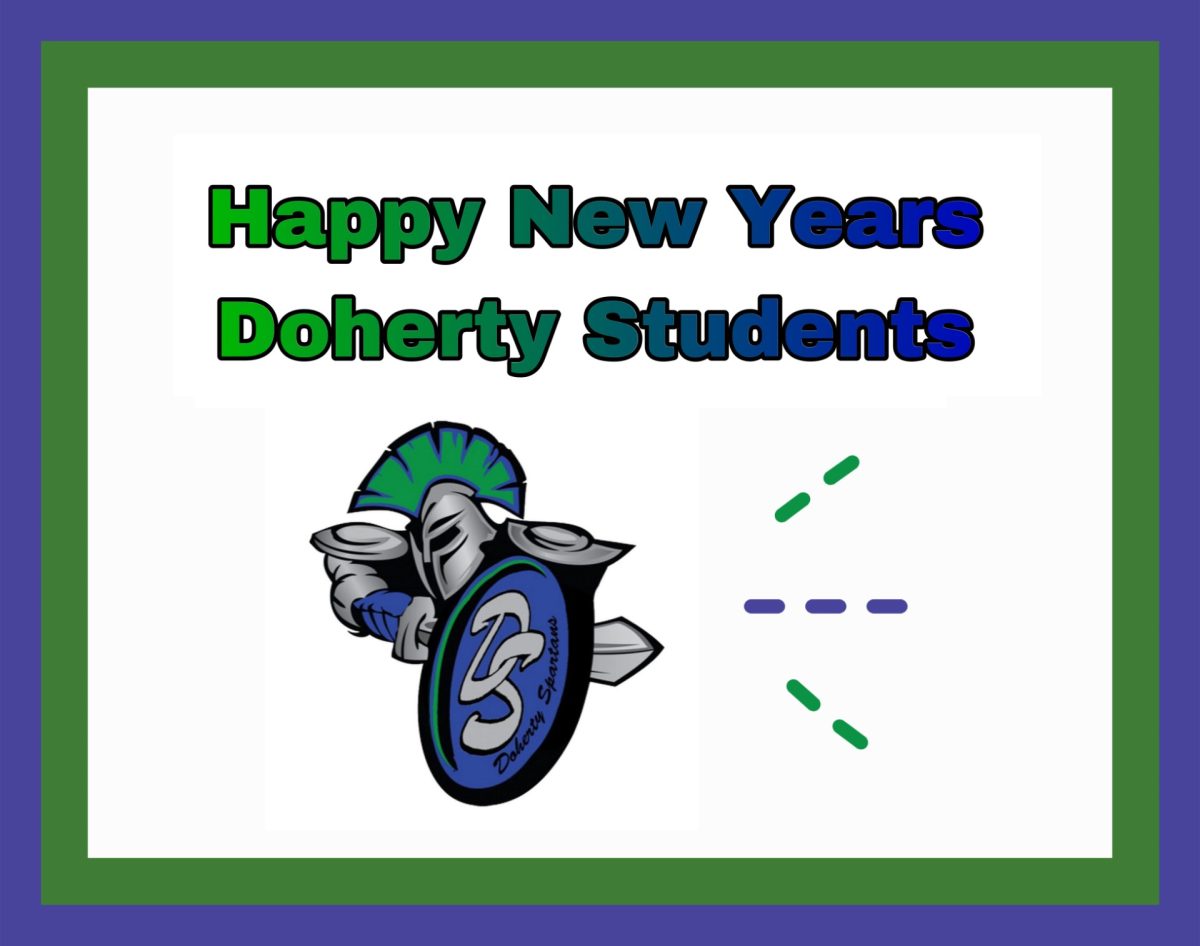 Going into New Year with a bang! Happy New Years Doherty students.