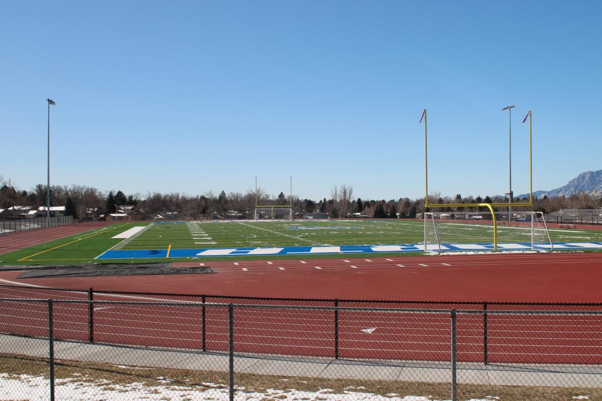 Overview of the track and football field
