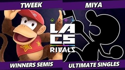 The Tweek vs Miya graphic for LACS Rivals.