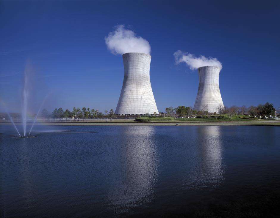 Two cooling towers for a nuclear power plant, taken between 1980 and 2006. 

Highsmith, C. M., photographer. Nuclear Power Plant. United States. [Between 1980 and 2006] [Photograph] Retrieved from the Library of Congress, https://www.loc.gov/item/2011631213/.