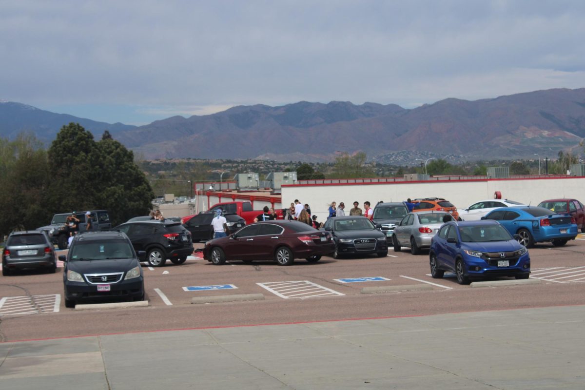 Photo taken at Doherty High School of Seniors enjoying their last day of school.