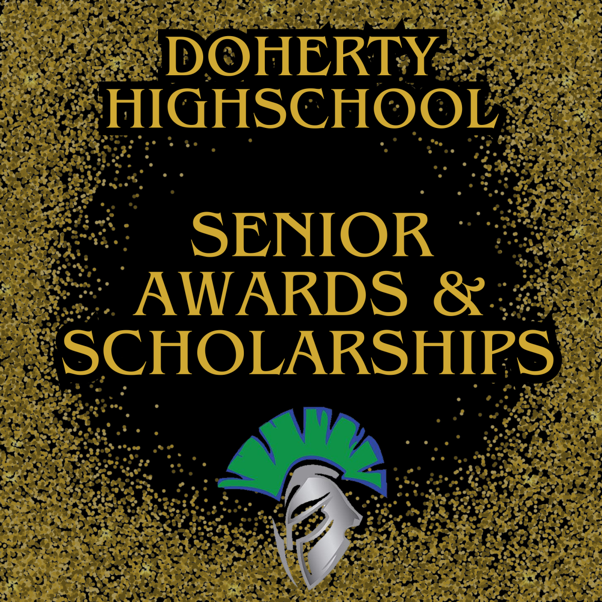 Canva graphic for "Senior Awards" story- Amoni Burns